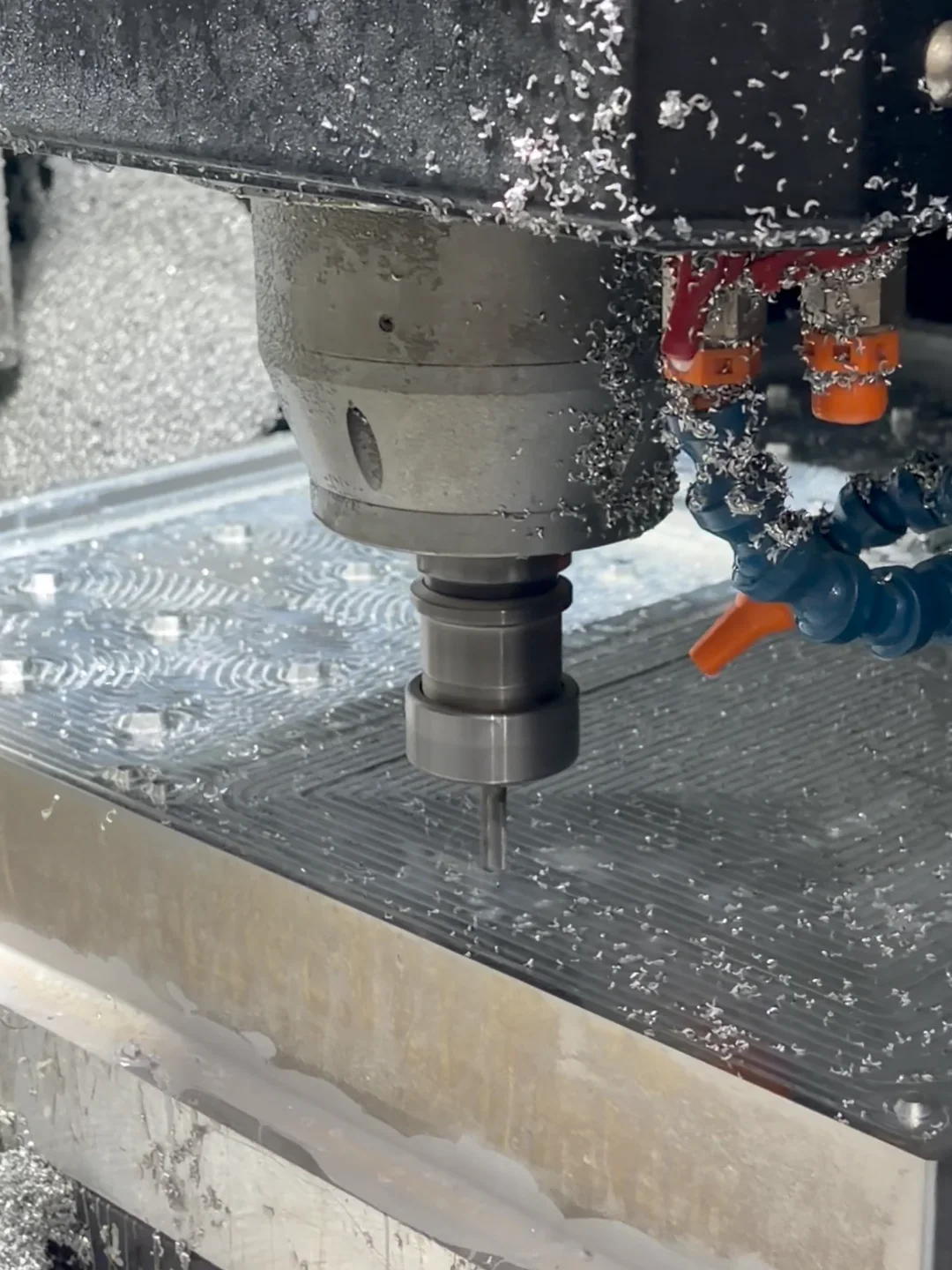 Metal mold machining detail