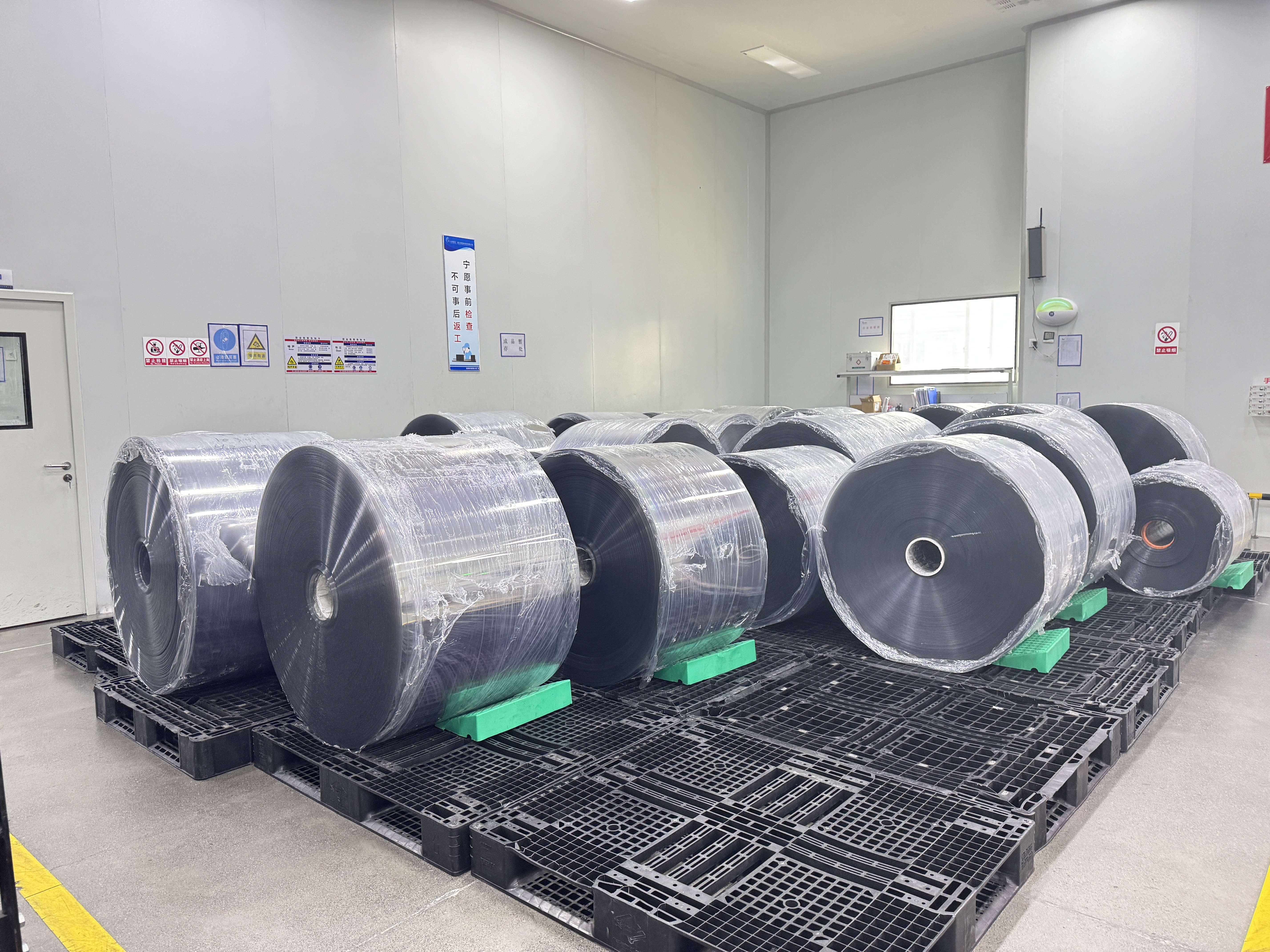 Sheet rolls in storage