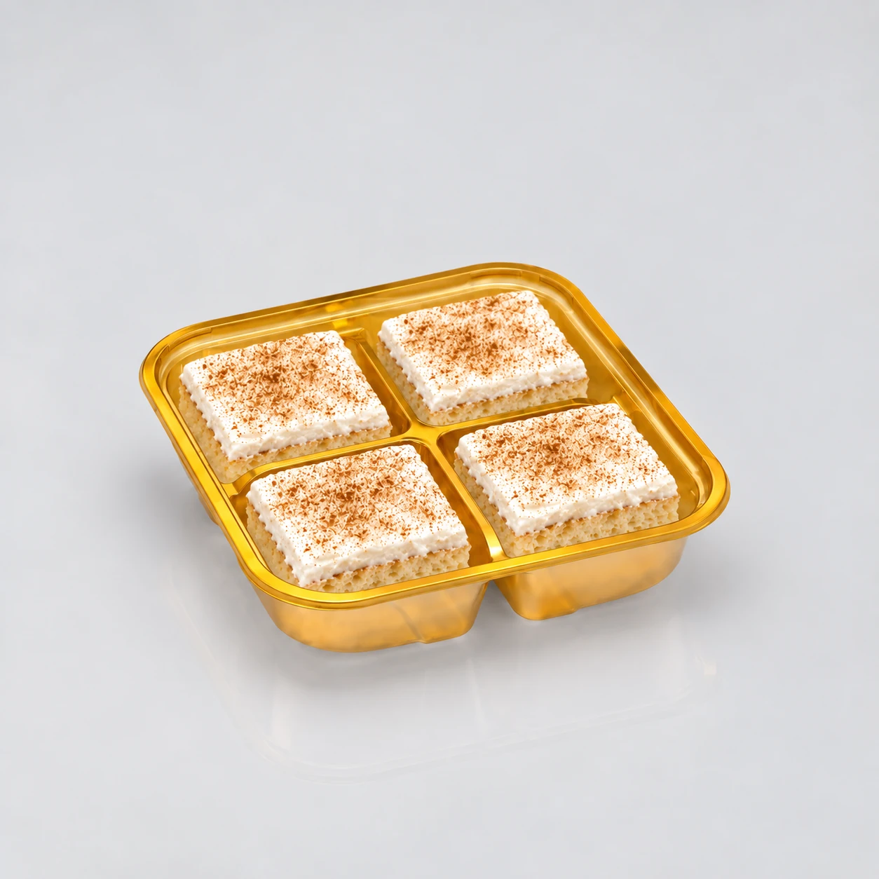 XGL-118B · 4-compartment · gold finish packaging reference