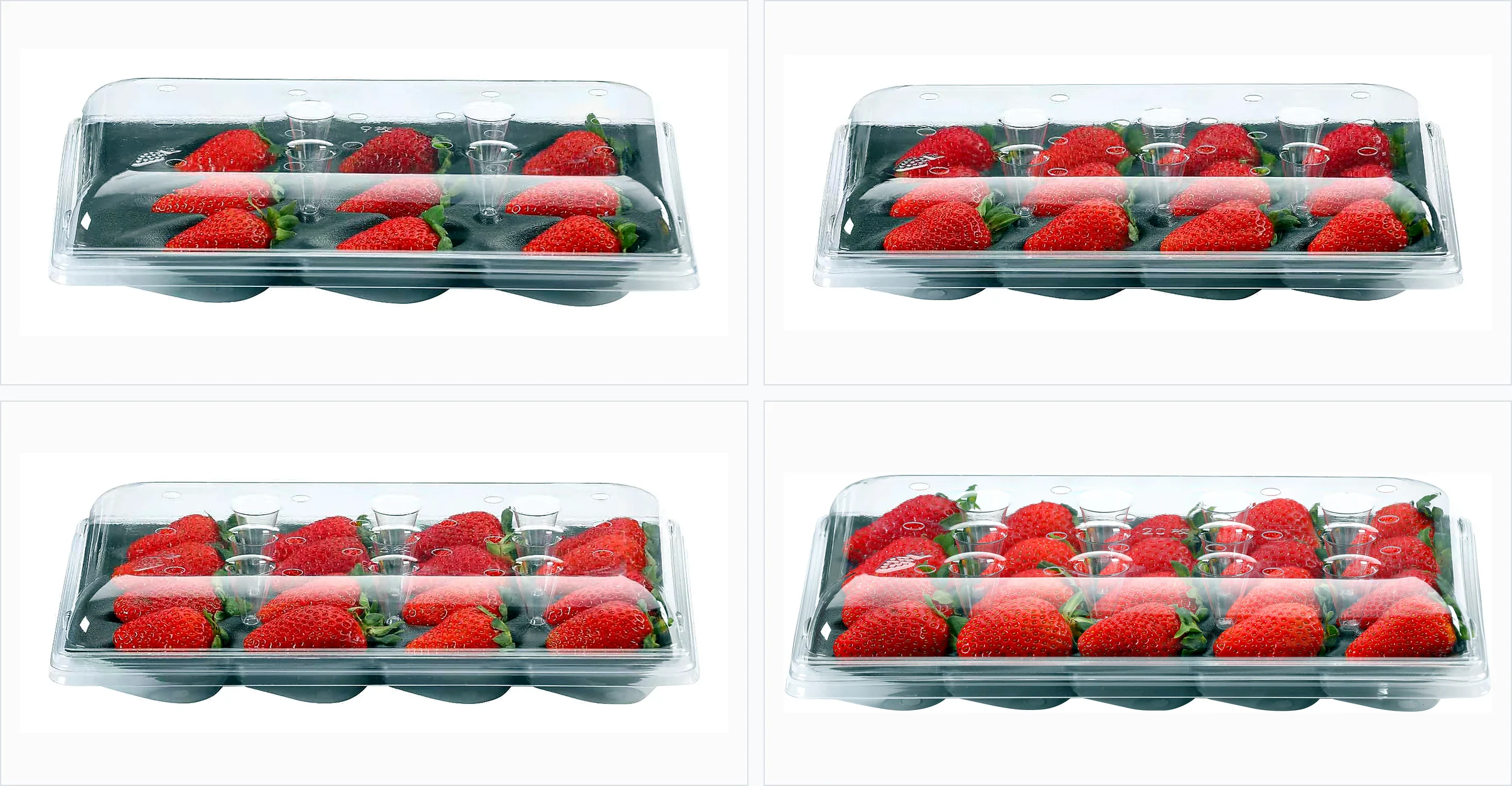 Fruit count changes headspace and the open airflow path.