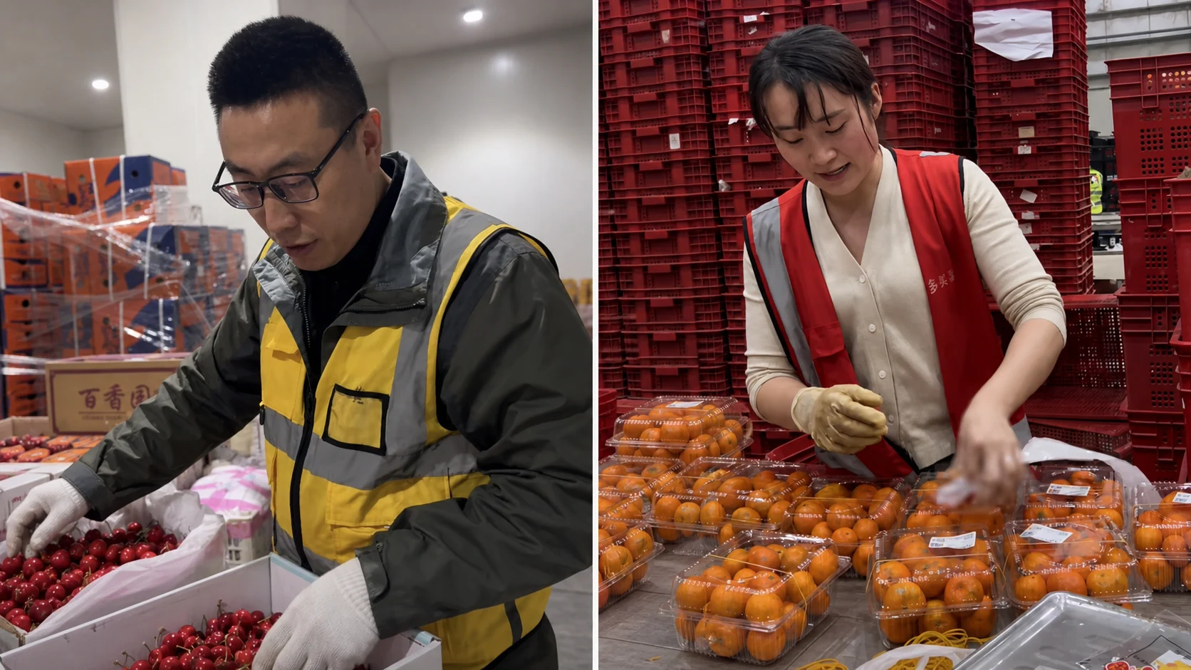 Fruit inspection and retail packing add labor and handling steps beyond the empty-pack price.